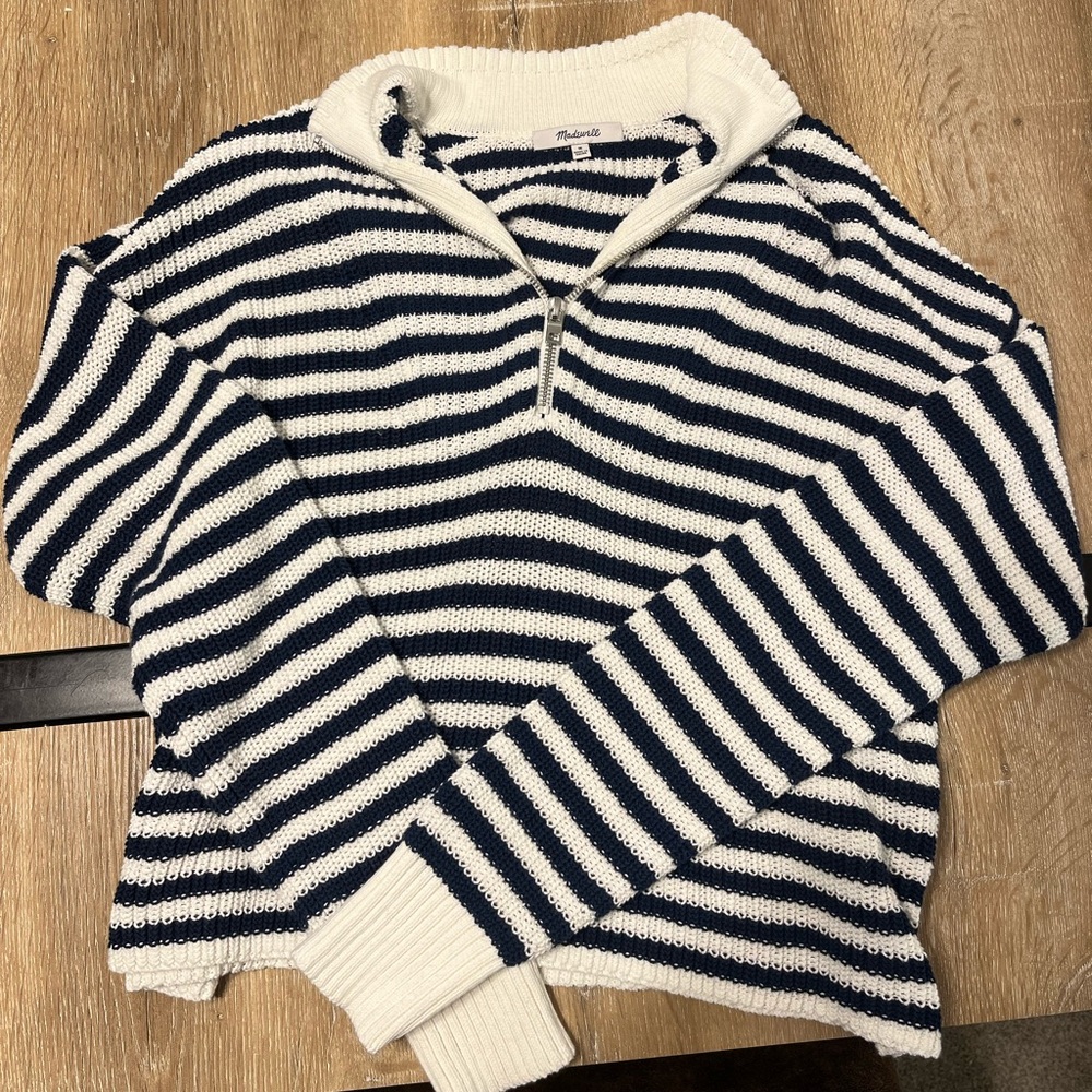 Madewell striped sweater, M